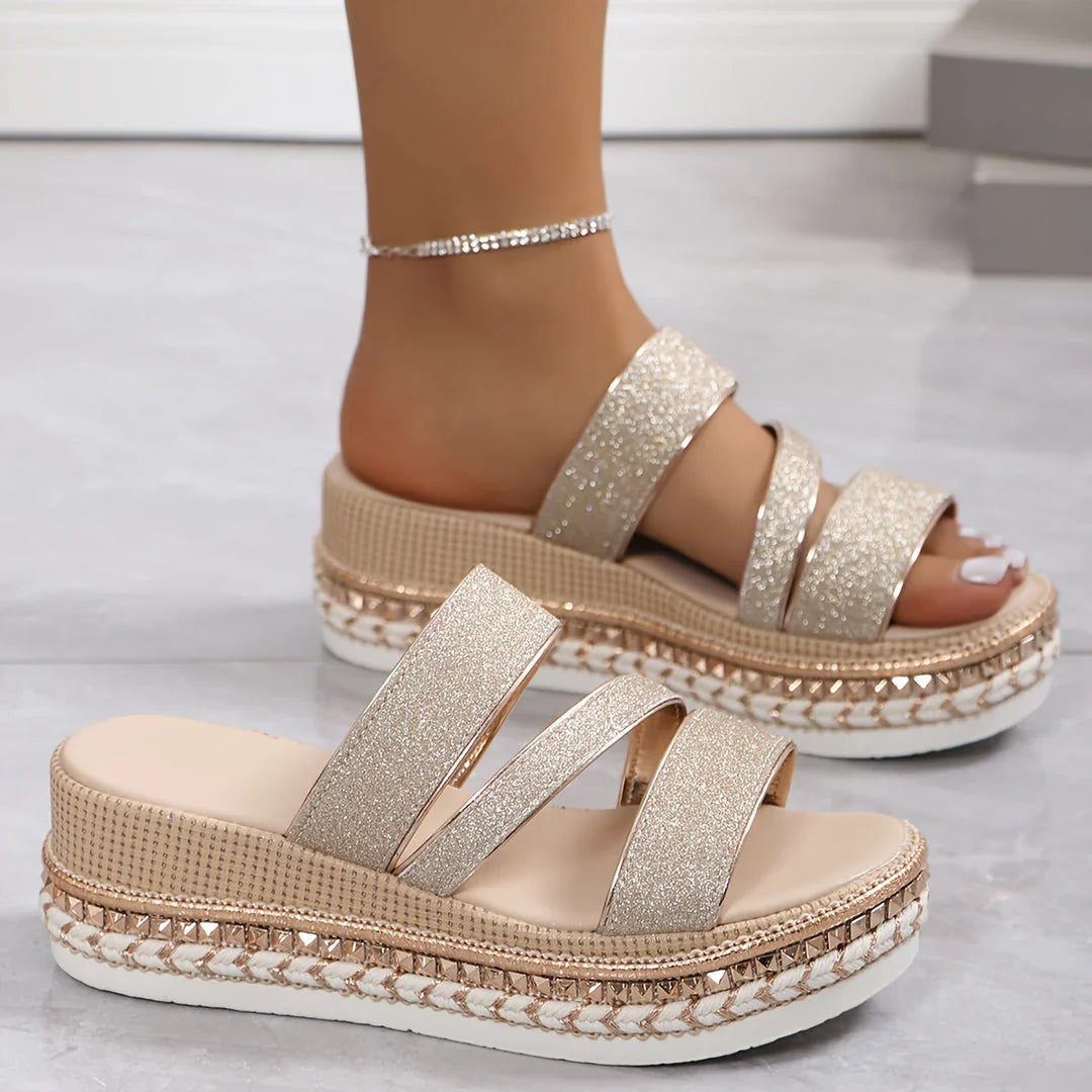 Oksana - Sandale Confortabile Cu Toc înalt