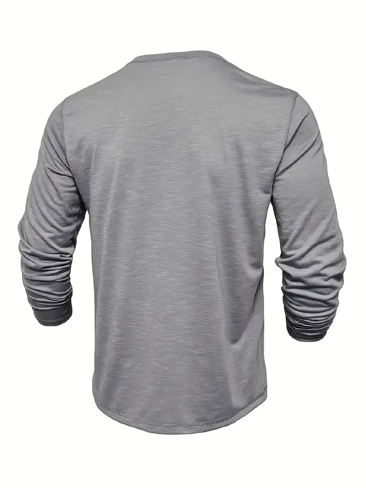 Randell - Tricou Casual Cu Mânecă Lungă