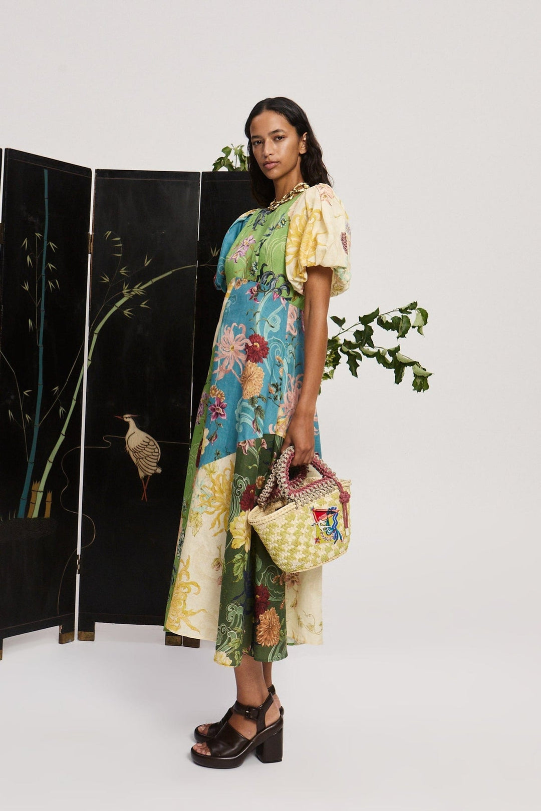 Maileen - Rochie Midi cu Cusături Avery