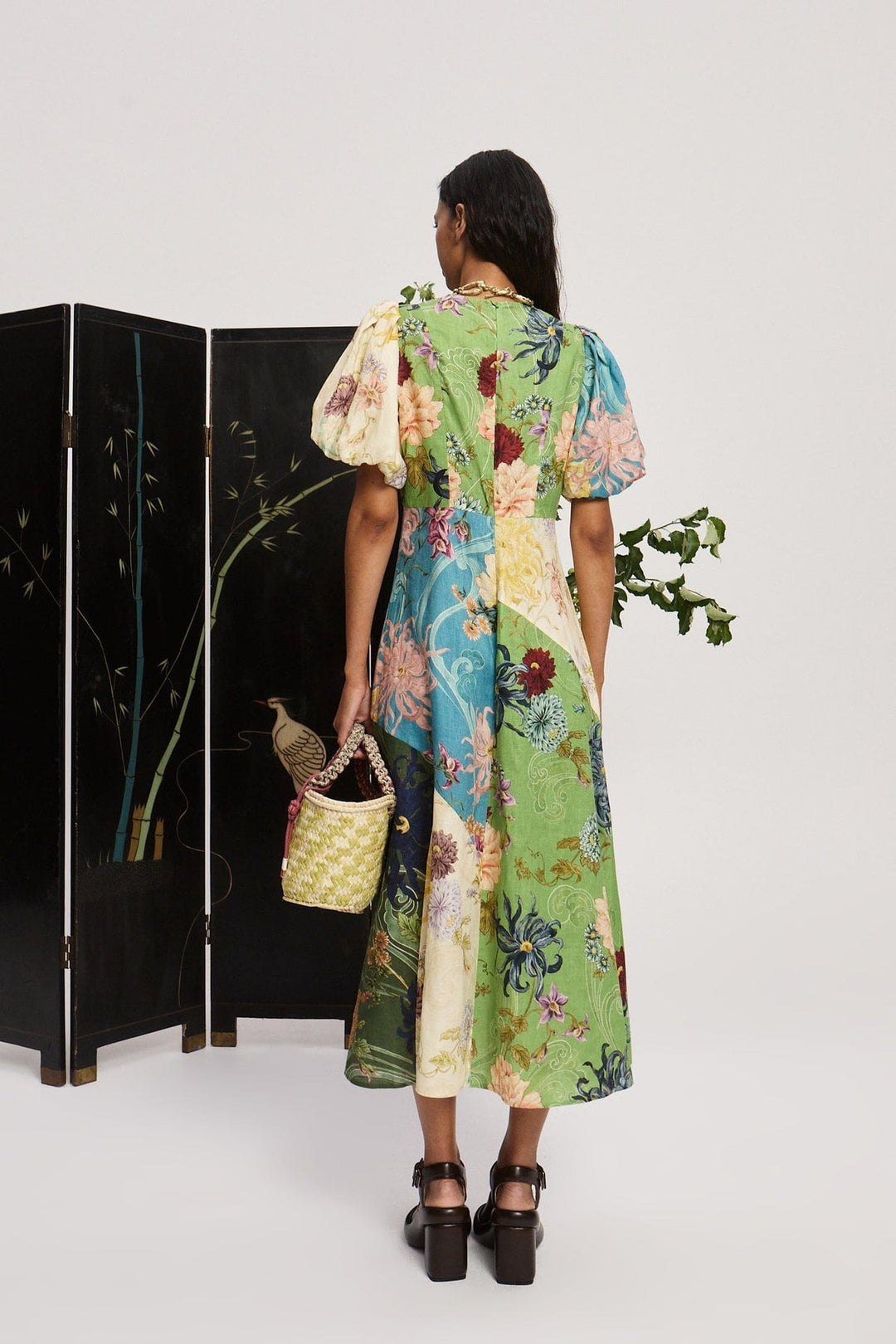 Maileen - Rochie Midi cu Cusături Avery