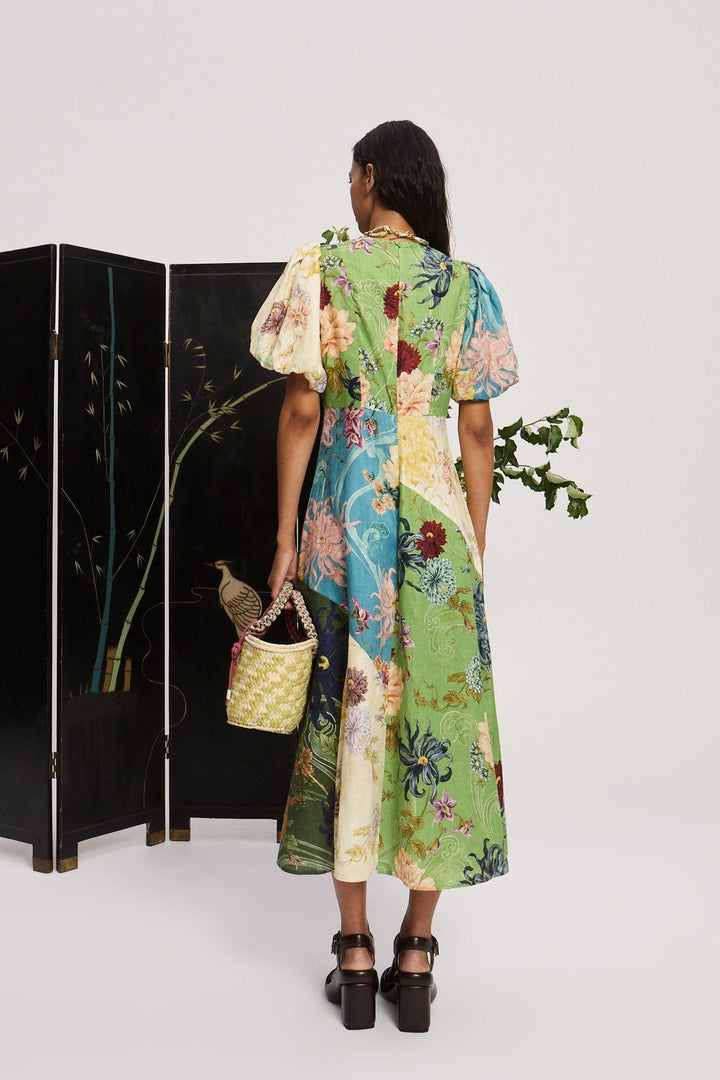 Maileen - Rochie Midi cu Cusături Avery