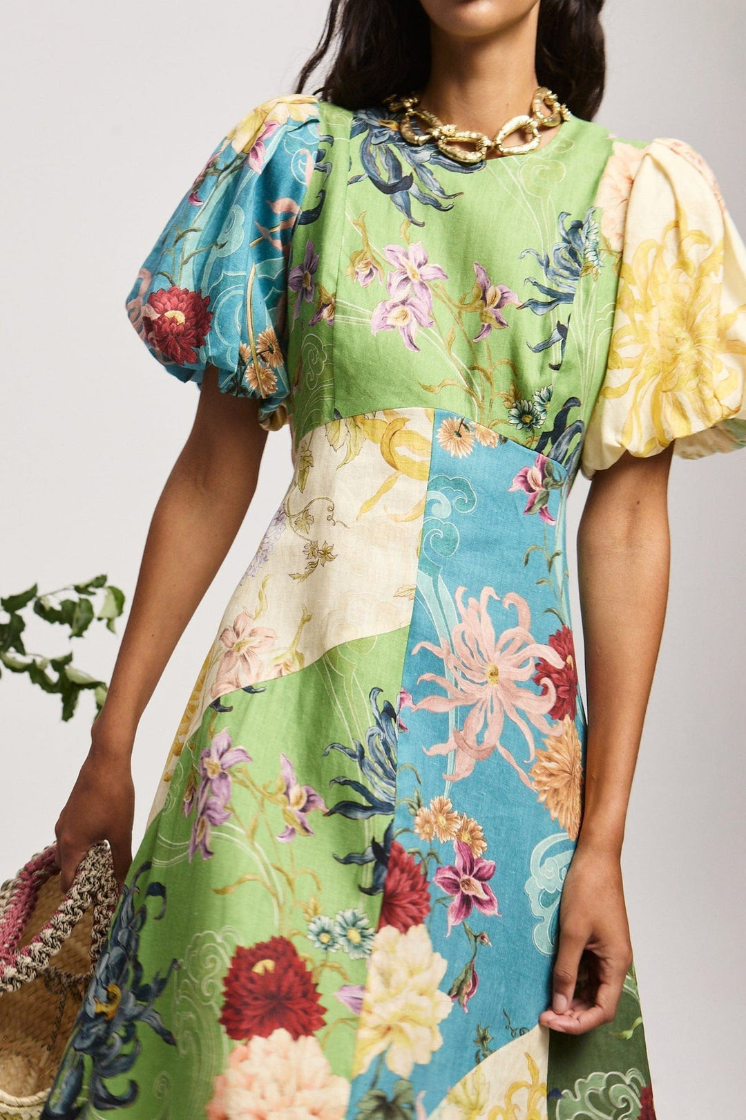 Maileen - Rochie Midi cu Cusături Avery