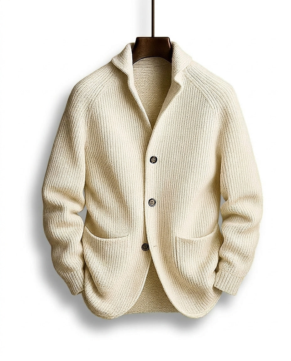 Jirri – Cardigan din tricot cu guler șal și nasturi