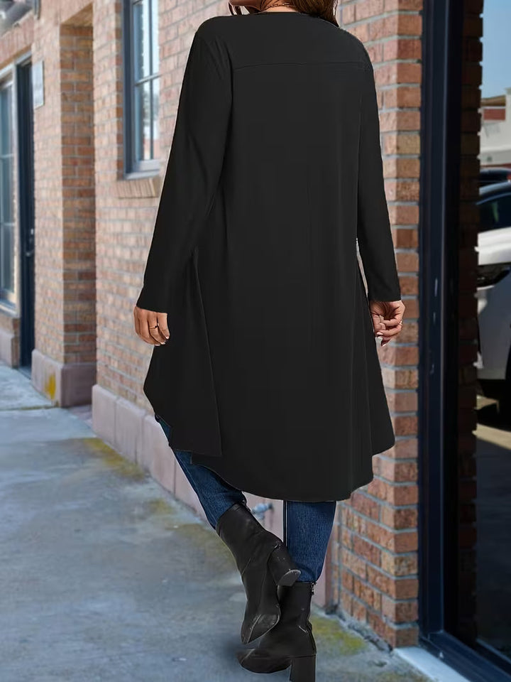 Neasa - Tricou Elegant Cu Mâneci Lungi