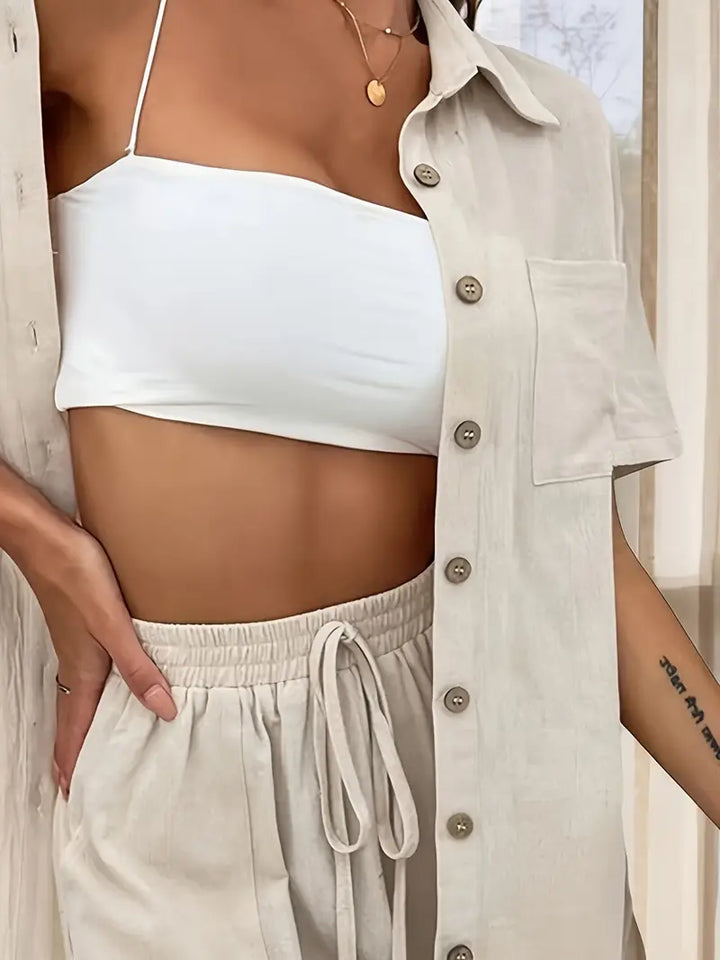 Fani - Setează Elegant Din Două Piese Pentru Vară