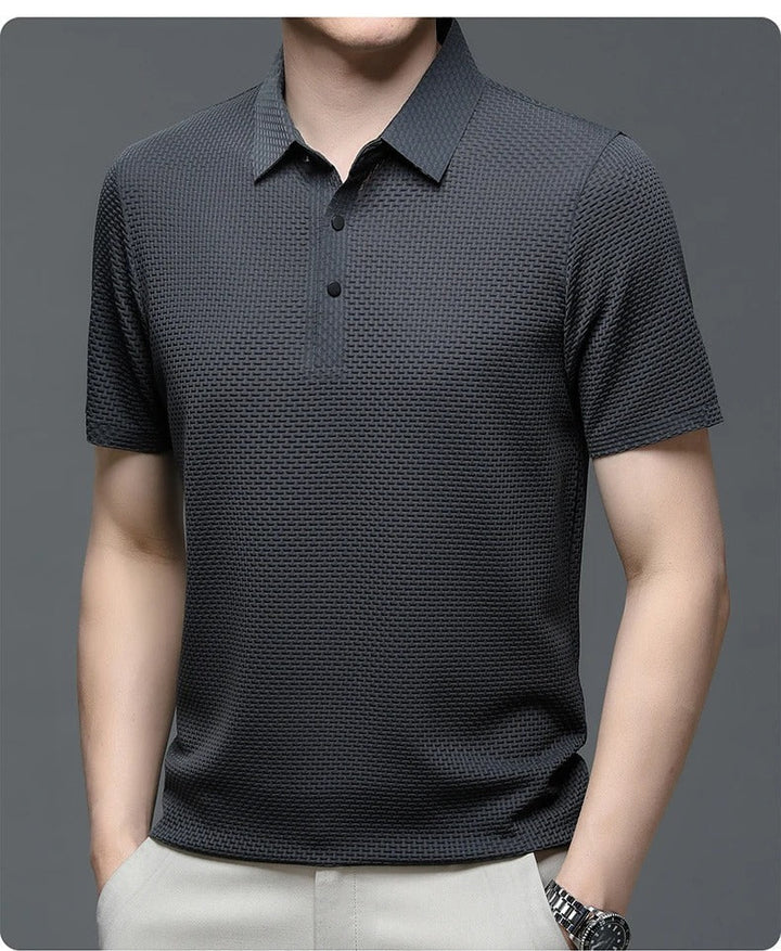 Prestigio - Tricou polo cu Mâneci Scurte și Material Elastic
