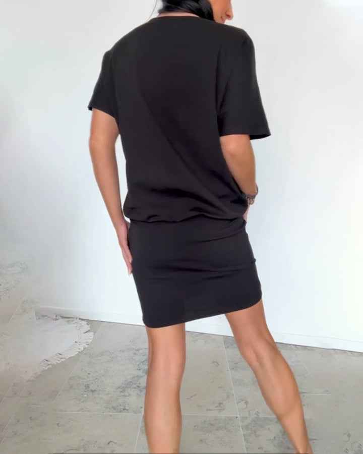 Ulrika - Rochie Mini Cu Mâneci Scurte