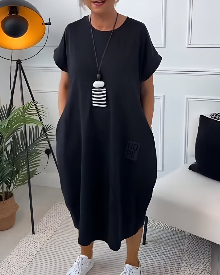 Jocelyn - Rochie Confortabilă Cazuală Cu Buzunar