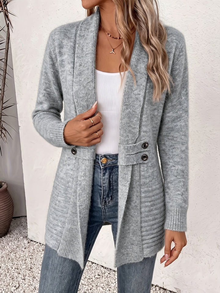 Linsey - Cardigan Elegant Cu Partea Din Față Deschisă