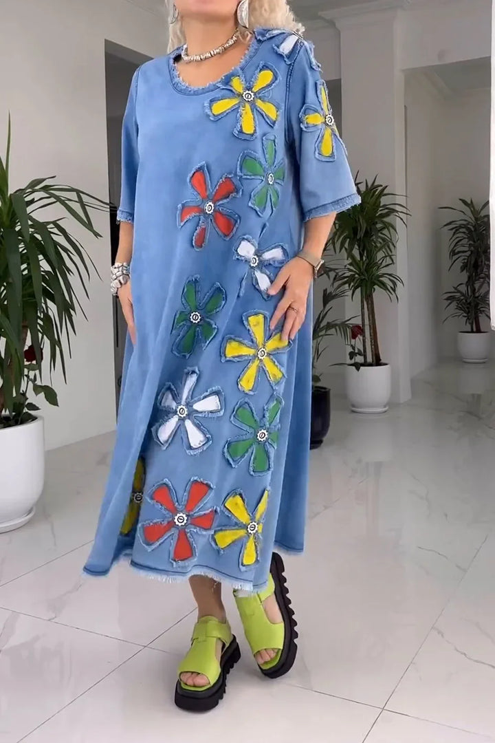 Jiella - Rochie Casual Cu Model Floral