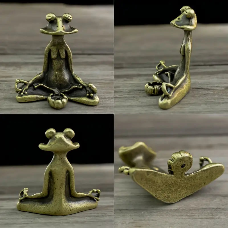 Meditoad - Suport Pentru Tămâie Din Metal, Cu Broască, De Eleganță Deosebită
