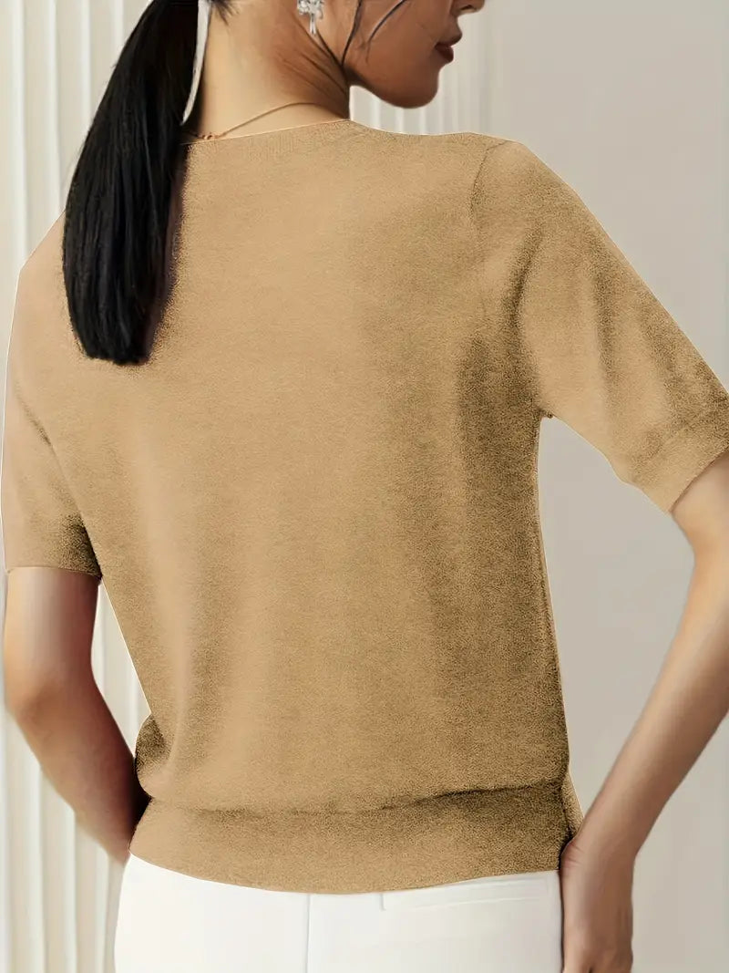 Jacquie - Tricou Ocazional  Cu Elasticitate Ridicată
