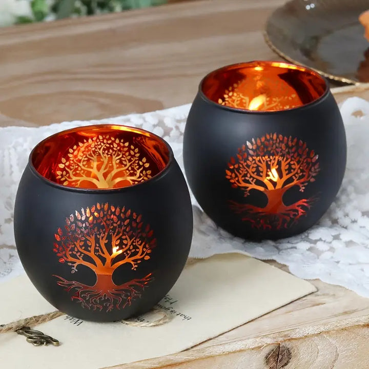 GlowRoot - Setează Suport Pentru Lumânări Arborele Vieții