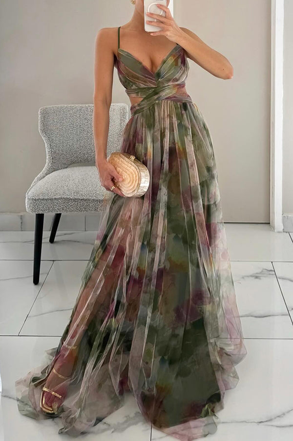 Qyn - Rochie Maxi Frumoasă Cu Imprimeu Floral