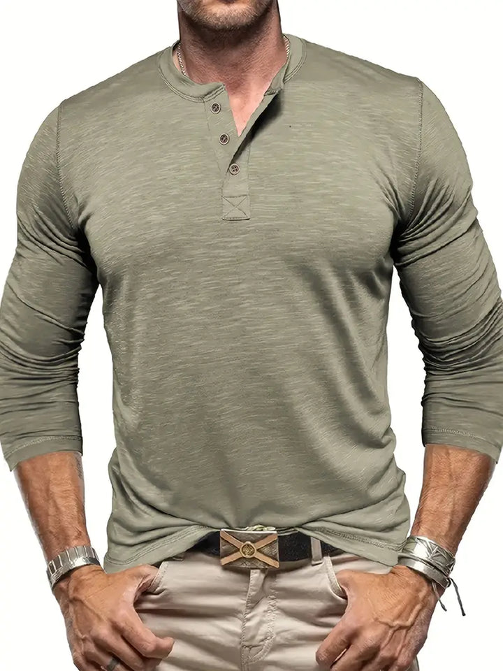 Randell - Tricou Casual Cu Mânecă Lungă