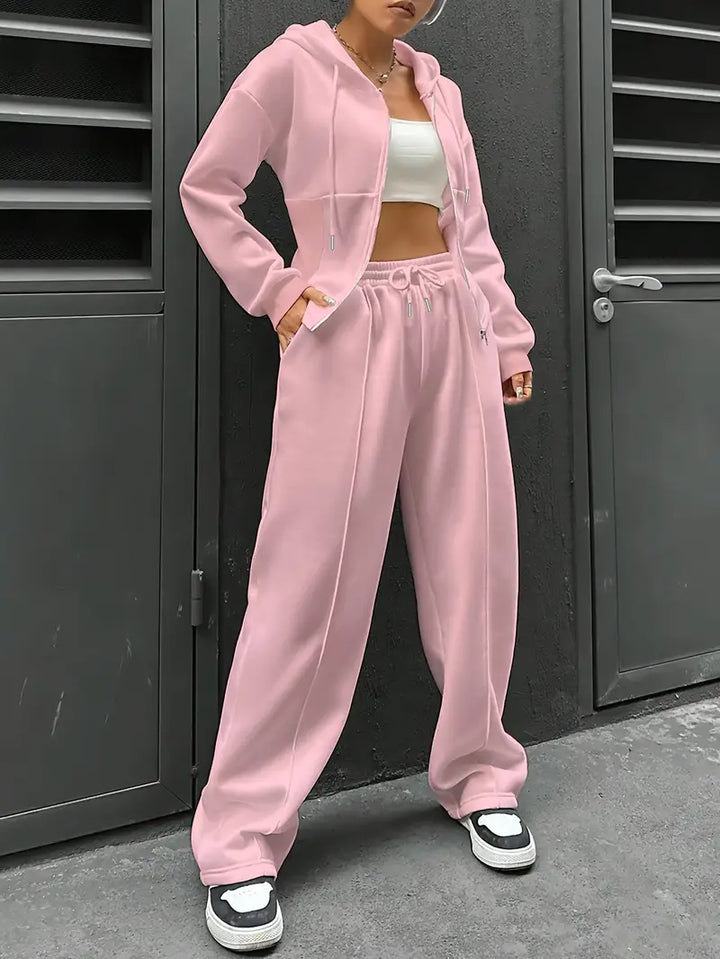 Nanci - Set Casual Cu Două Piese Cu Mâneci Lungi