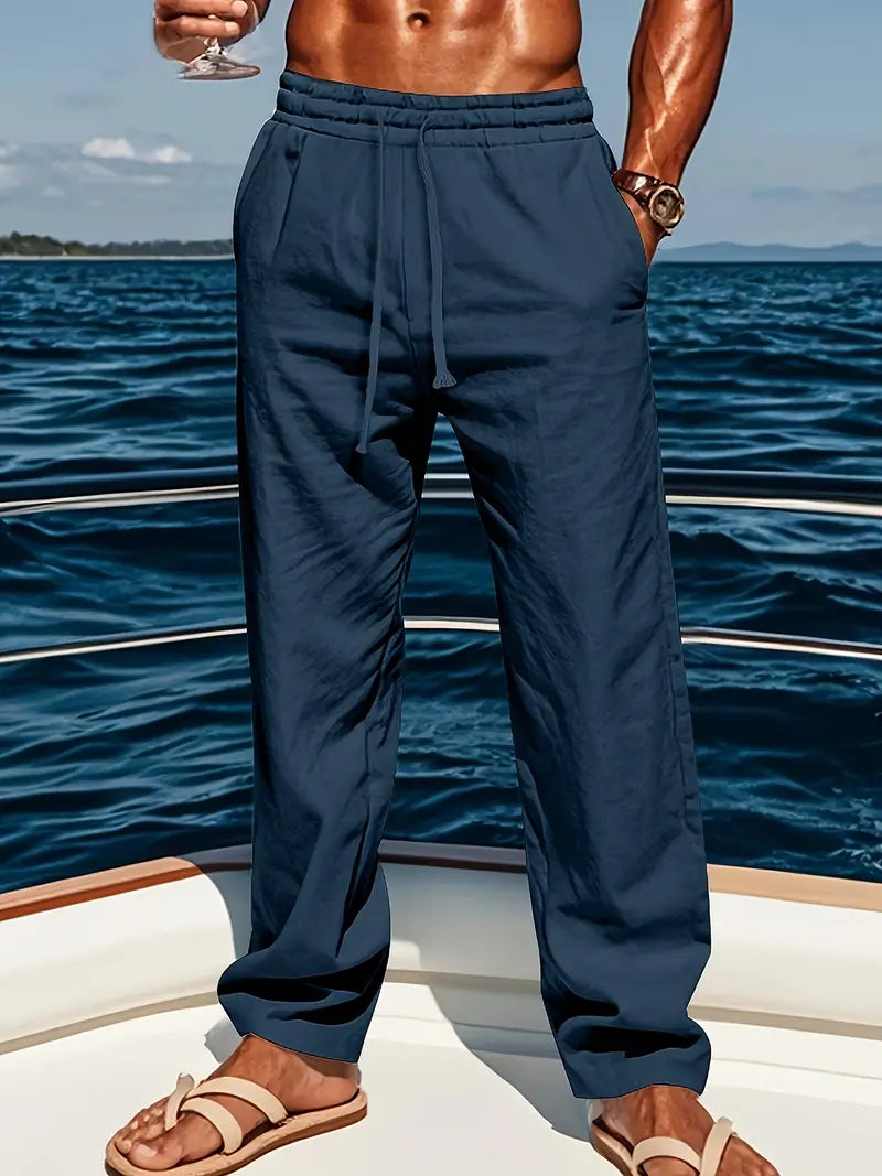Babaev - Pantaloni Eleganți Din In