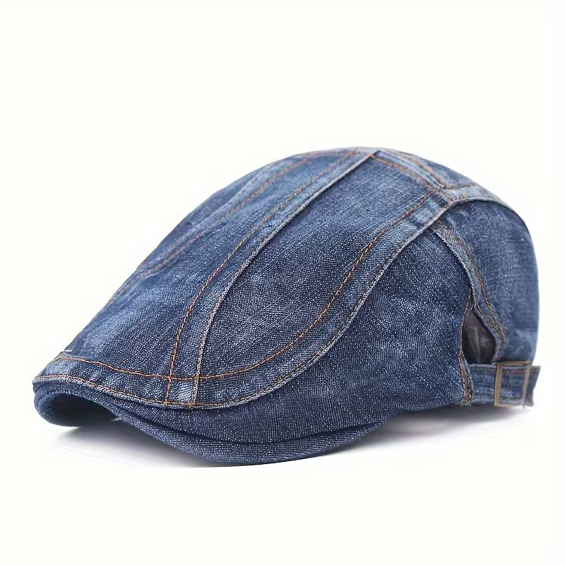 DenimCrown - Beretă Casual Din Denim, Unisex