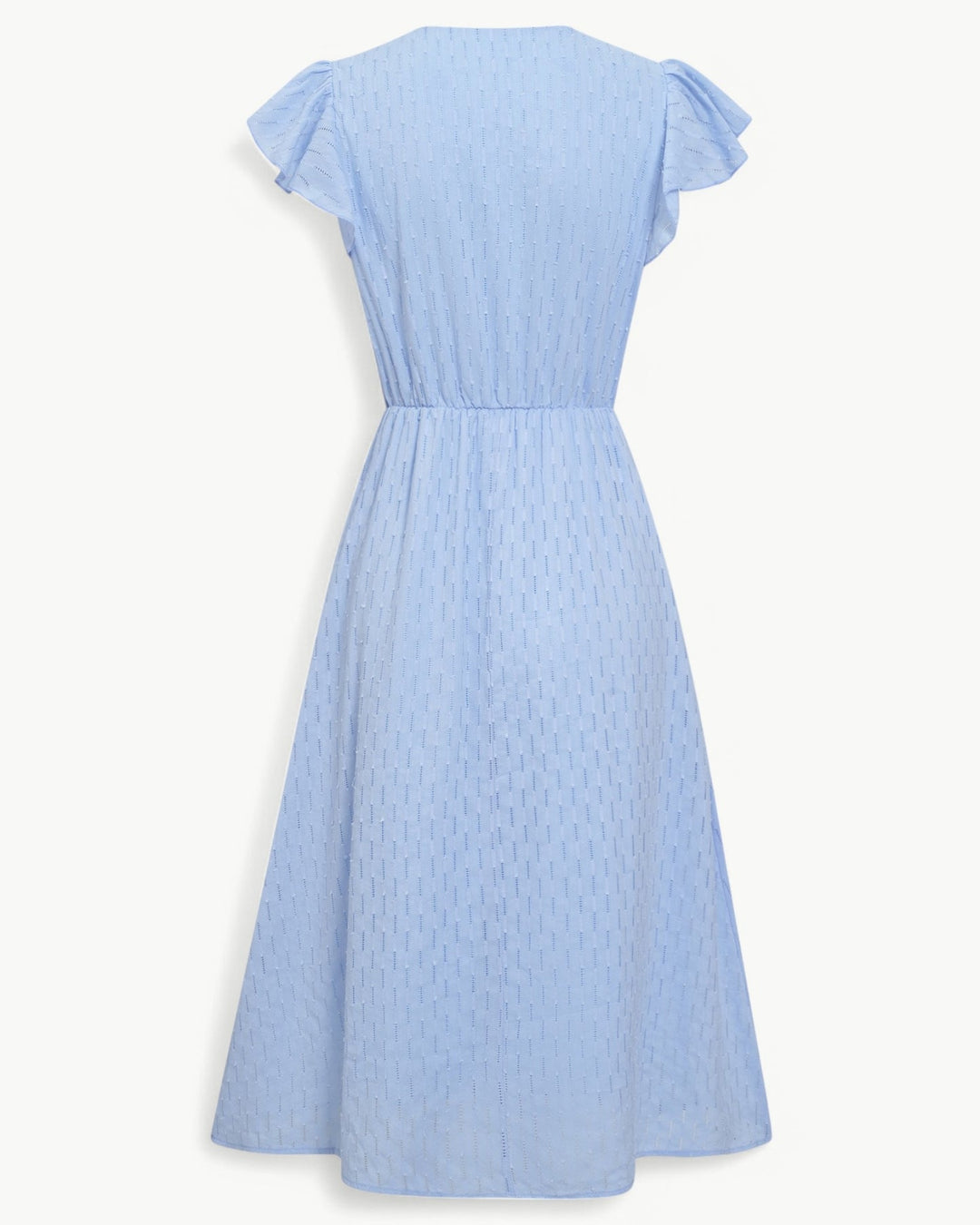 Julieta - Rochie Midi Cu Mâneci Cu Volane