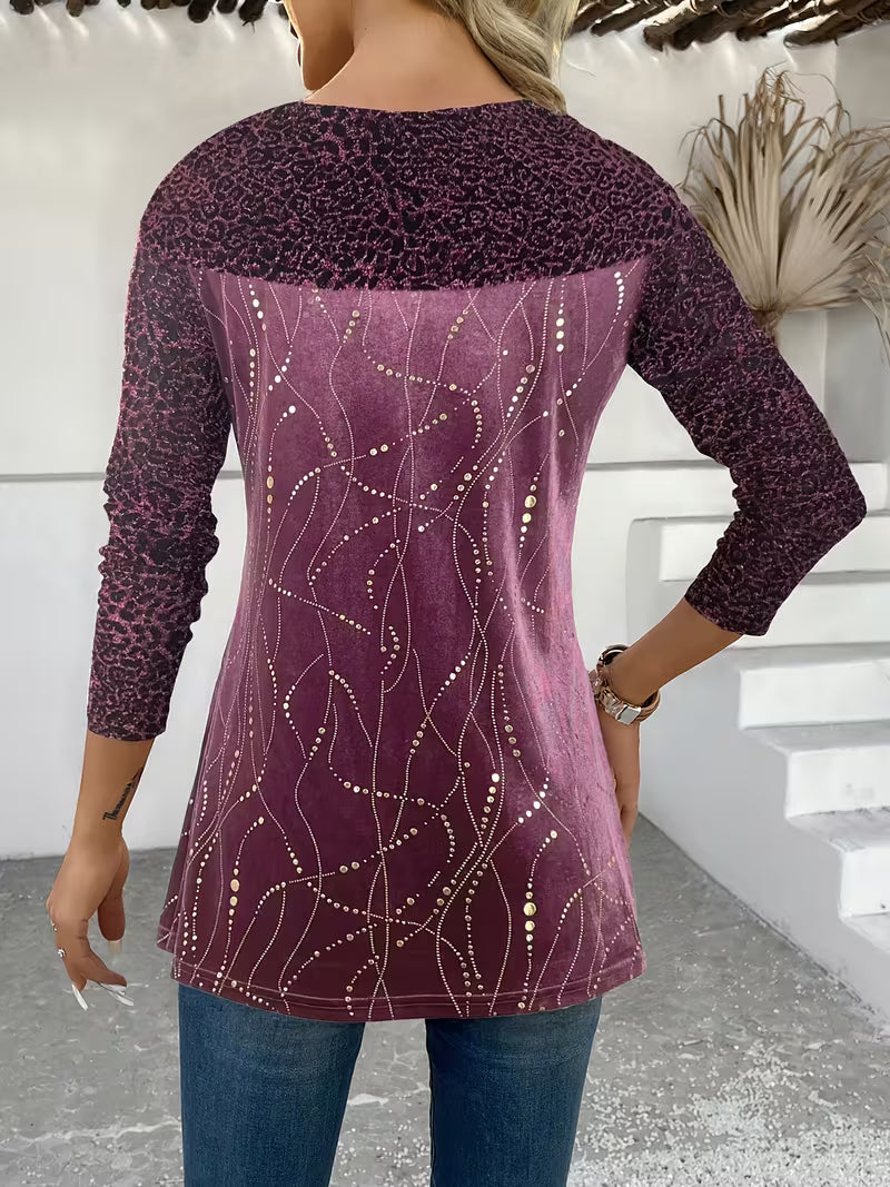 Zulikha – Bluză Elegantă Cu Mâneci Lungi