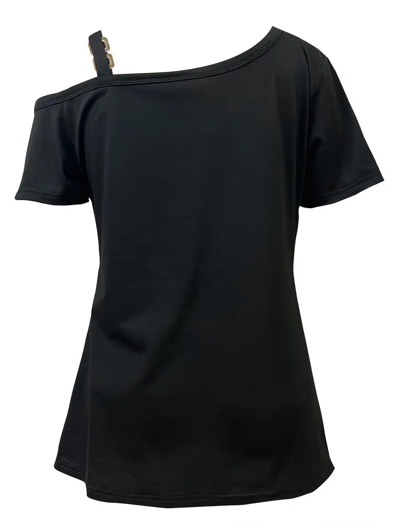 Ianthe - Tricou Elegant Cu Mâneci Scurte