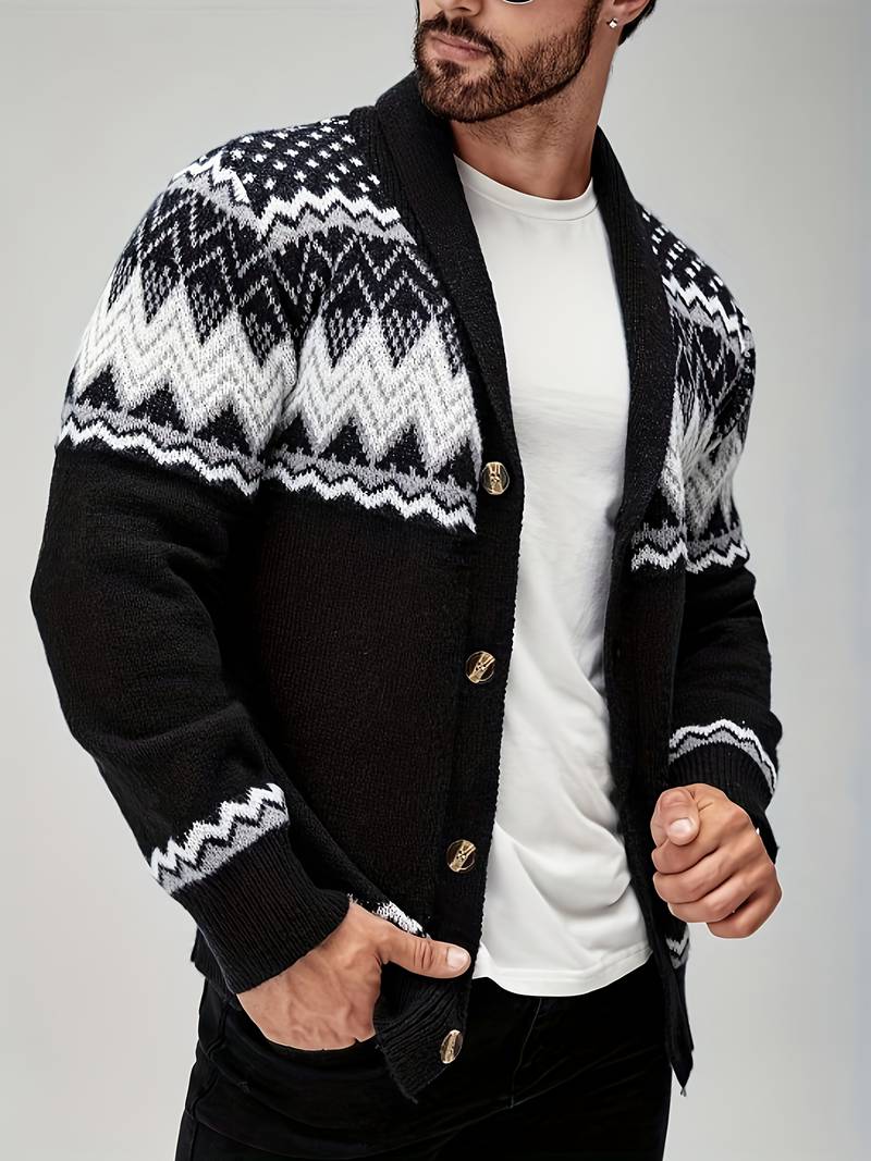 Elroy - Pulover Casual cu Model Geometric