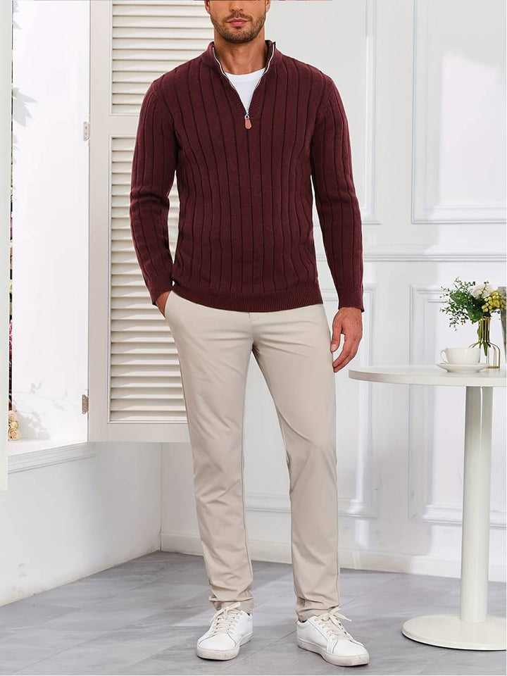 Yedidya - Pulover Casual cu Mâneci Lungi Din Tricot