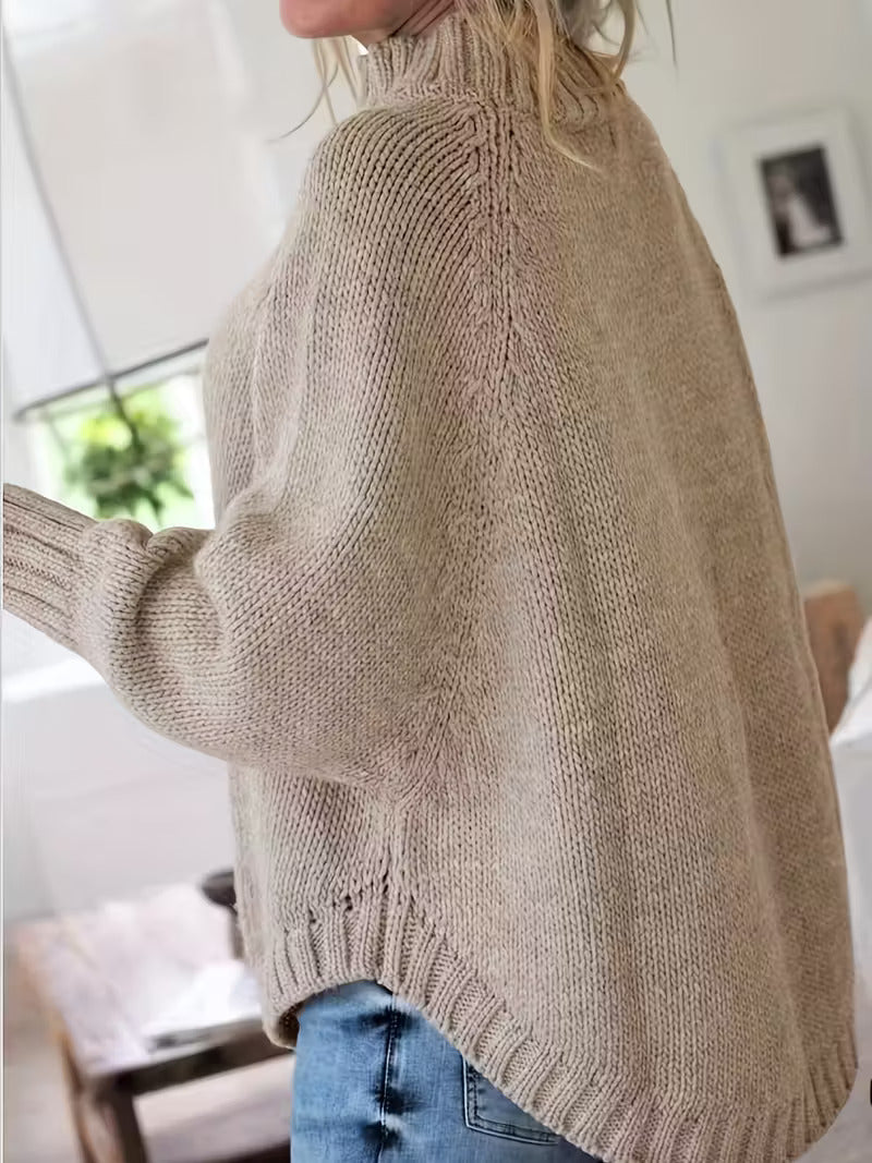 Pamella - Pulover Supradimensionat Cu Model Tricotat