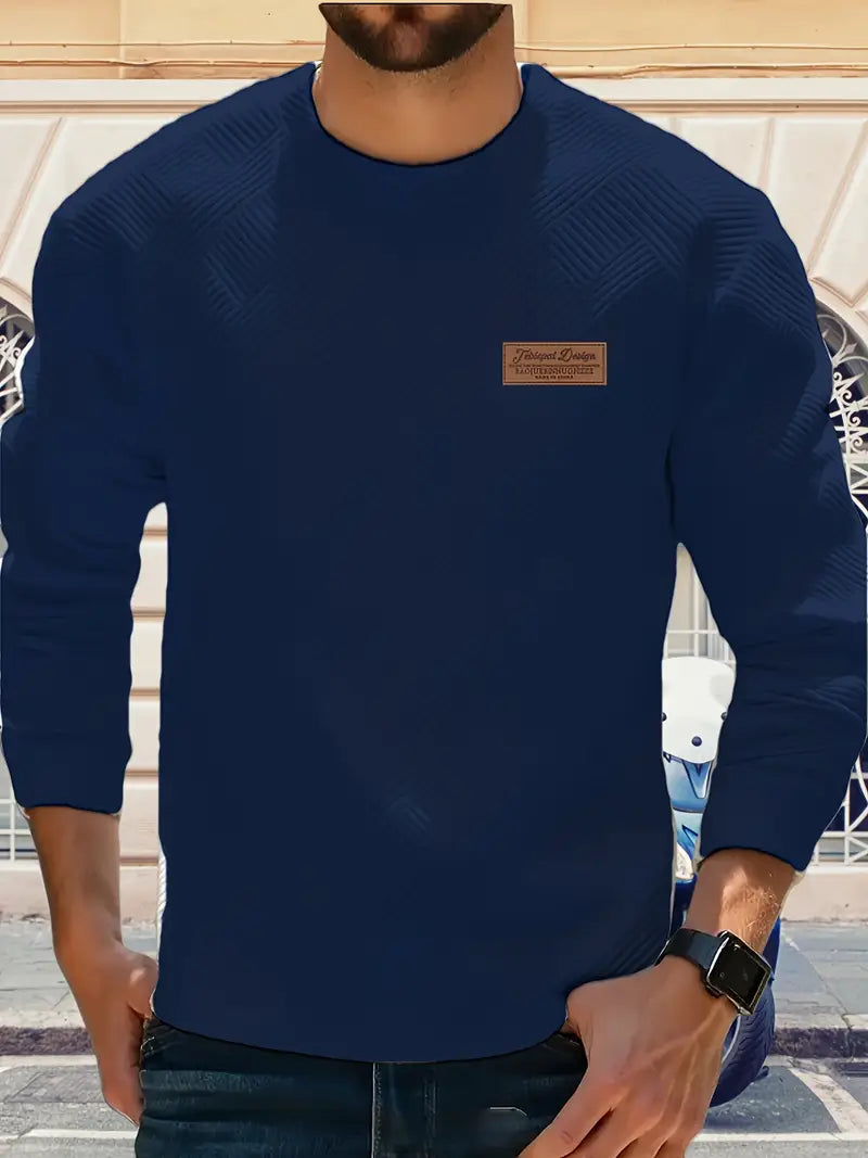 Malinga - Hanorac Casual Cu Model Geometric și Mâneci Lungi