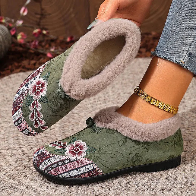 Dannelia – Pantofi Comozi Din Blană Artificială