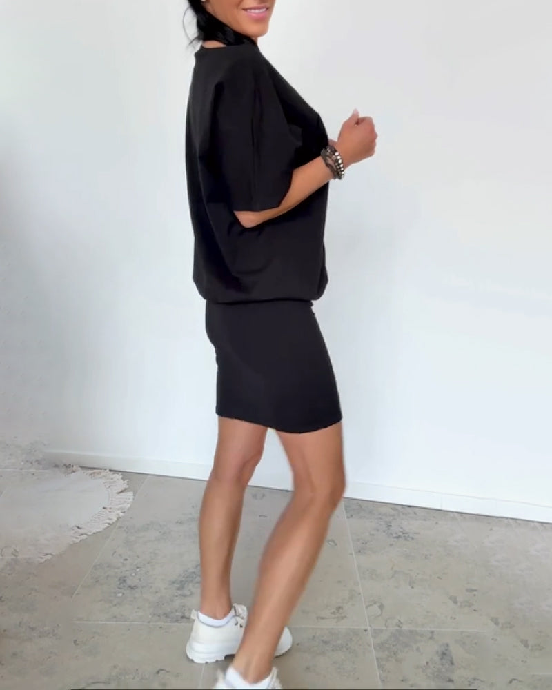 Ulrika - Rochie Mini Cu Mâneci Scurte