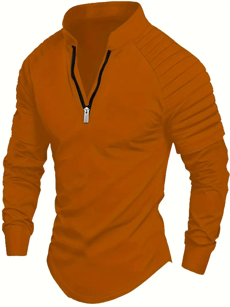 Linwood  - Tricou Polo Cu Mânecă Lungă și Fermoar