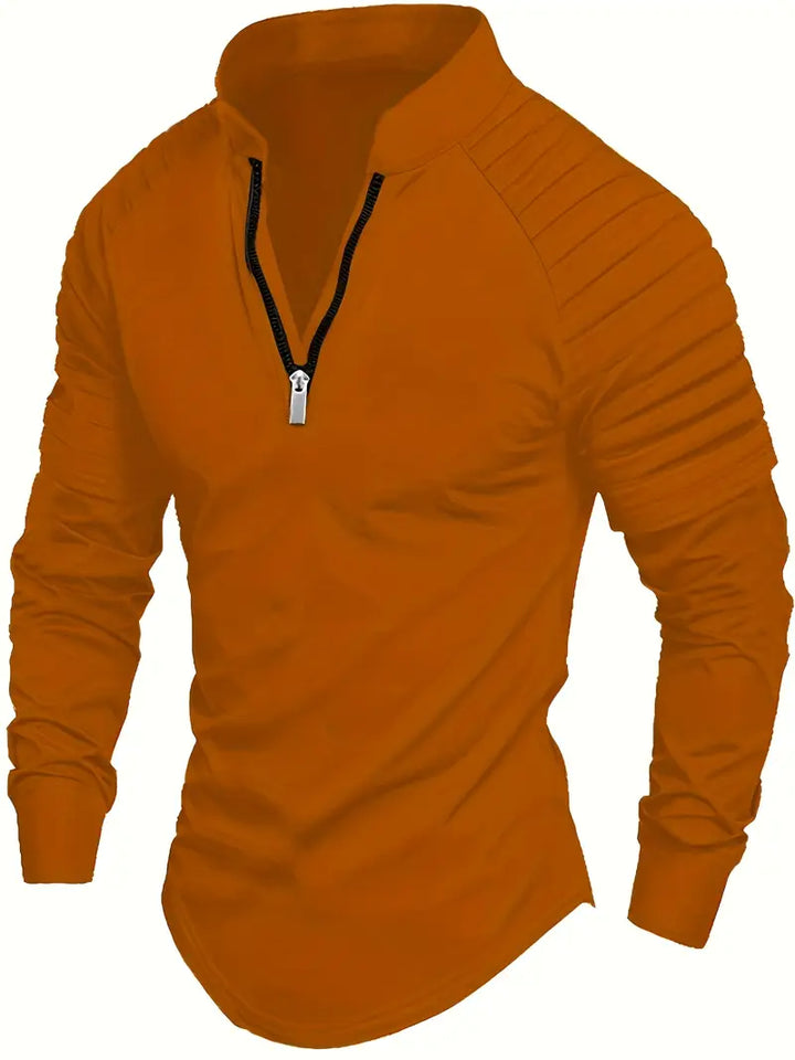 Linwood  - Tricou Polo Cu Mânecă Lungă și Fermoar