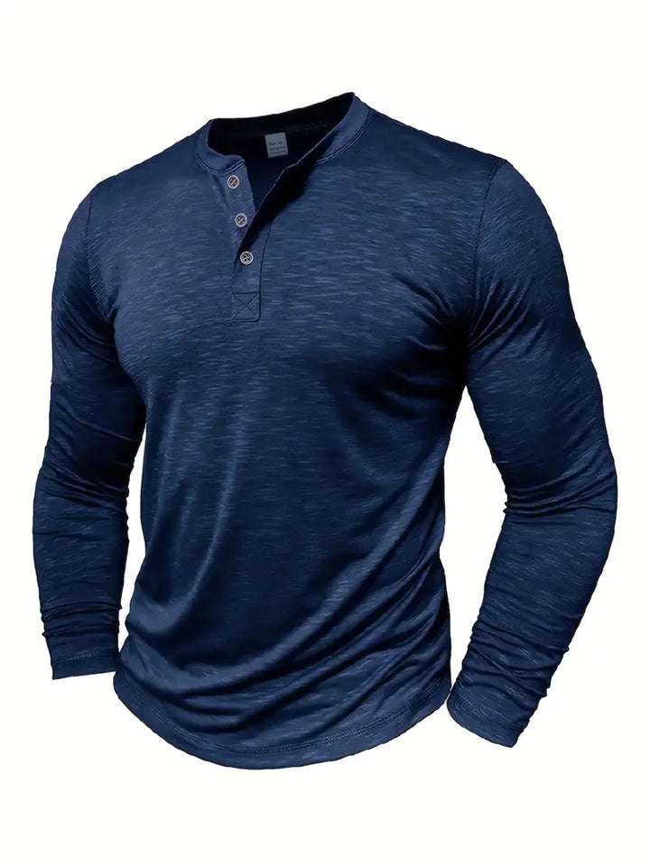 Randell - Tricou Casual Cu Mânecă Lungă