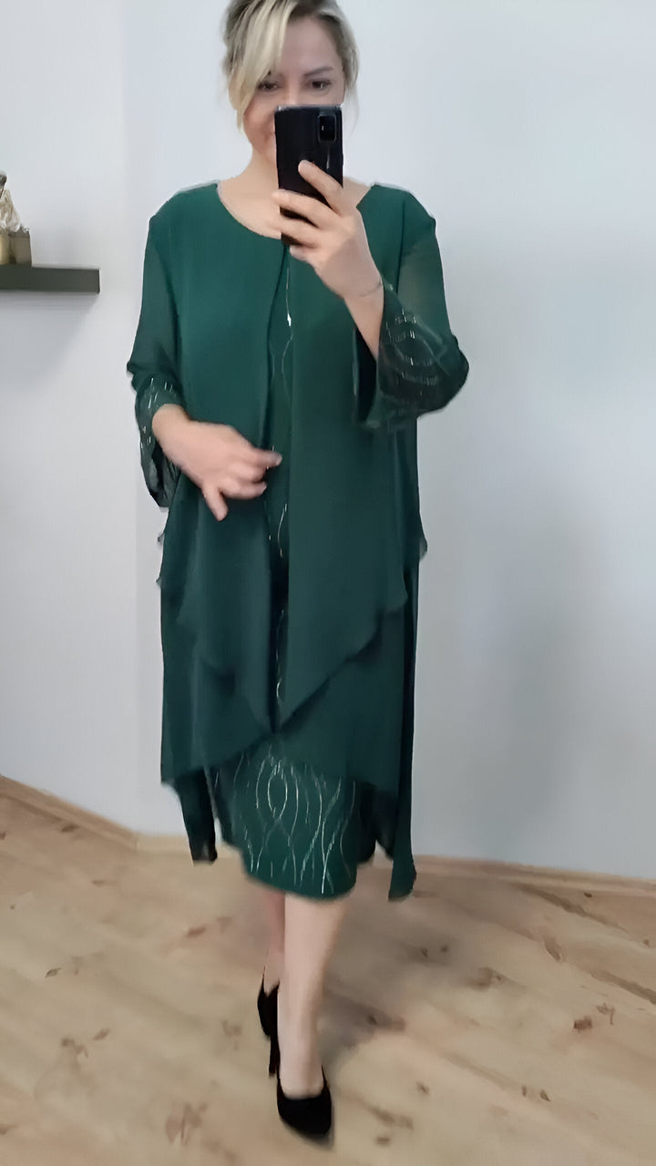 Nienke - Rochie Elegantă Cu Drapaj