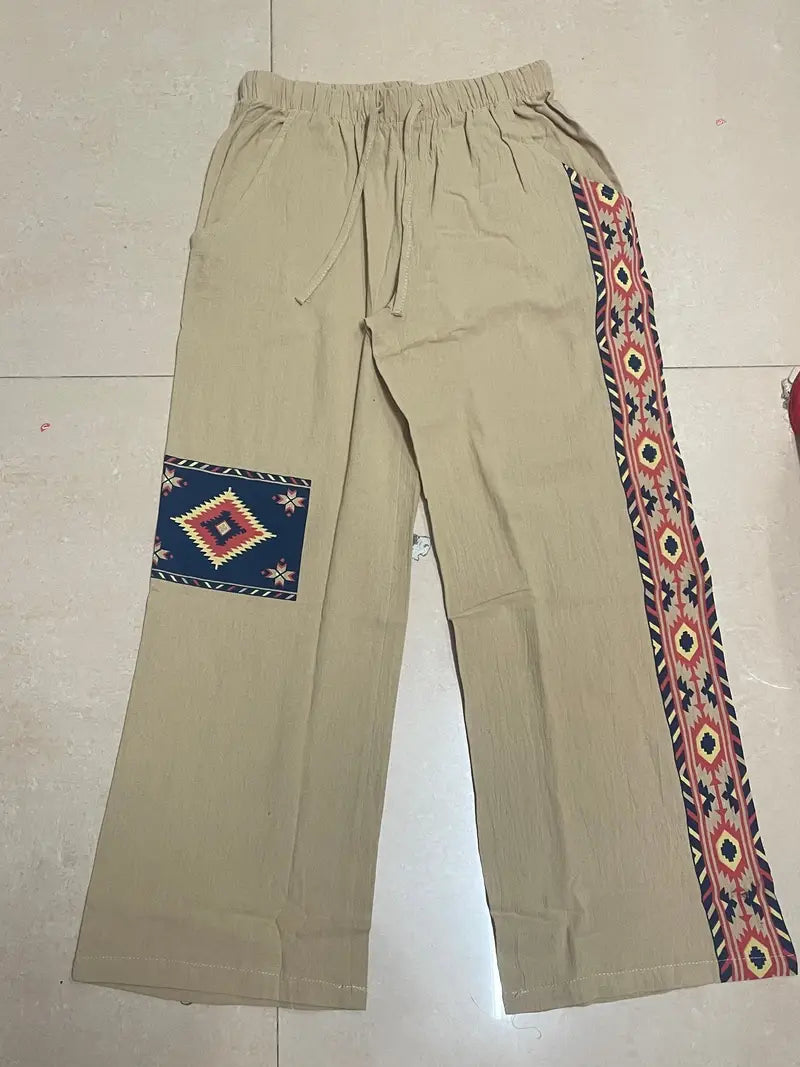 Daniil - Pantaloni In Stil Etnic Cu Buzunare