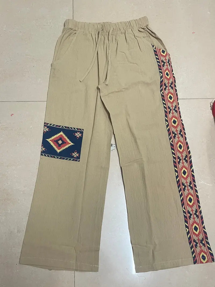 Daniil - Pantaloni In Stil Etnic Cu Buzunare