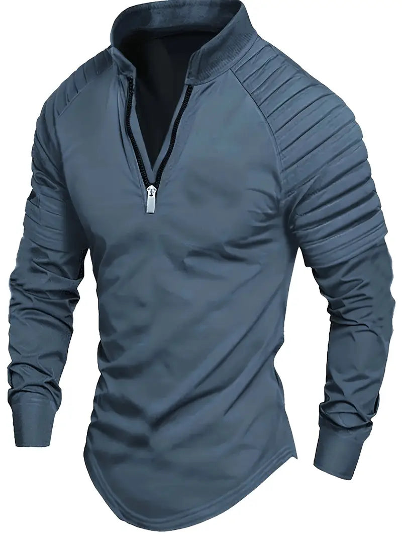 Linwood  - Tricou Polo Cu Mânecă Lungă și Fermoar