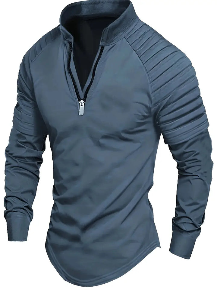 Linwood  - Tricou Polo Cu Mânecă Lungă și Fermoar