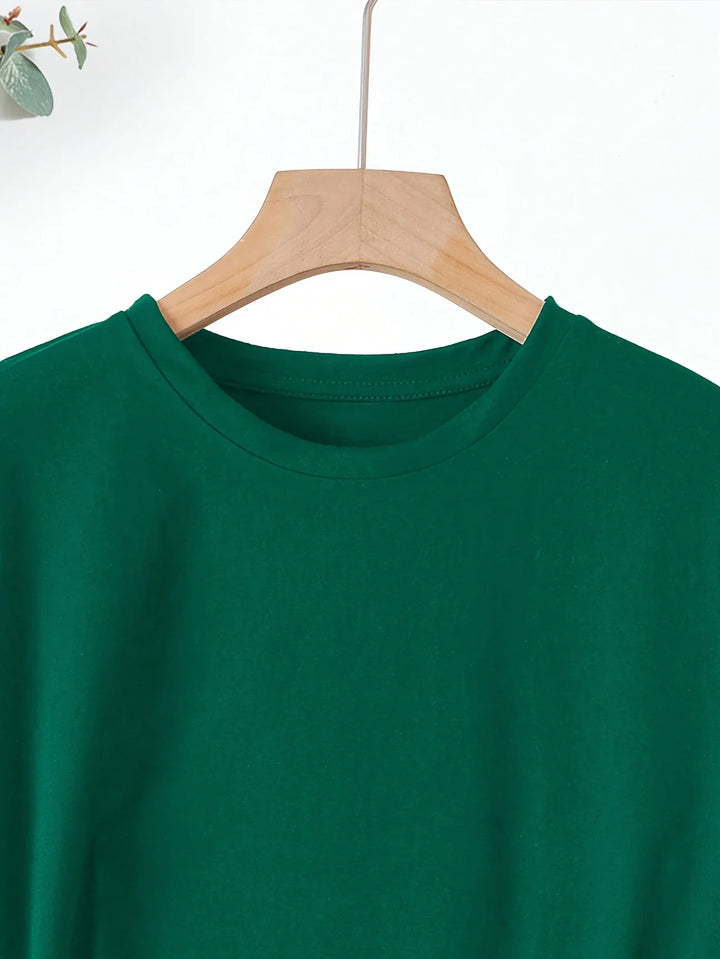 Larson - Tricou Casual Cu Mâneci Scurte și Imprimeu în Formă De Inimă