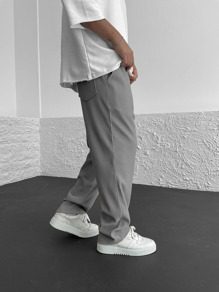Wigand – Pantaloni Confortabili Din Spandex Cu Nervuri