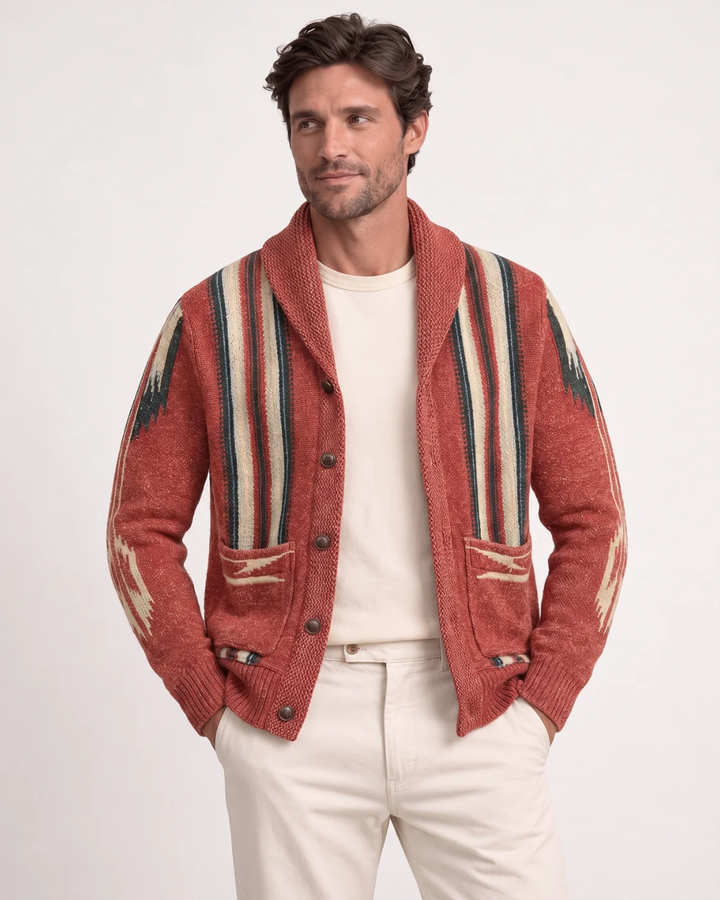 Jonnie - Cardigan Cu Șal Tricotat, Confortabil