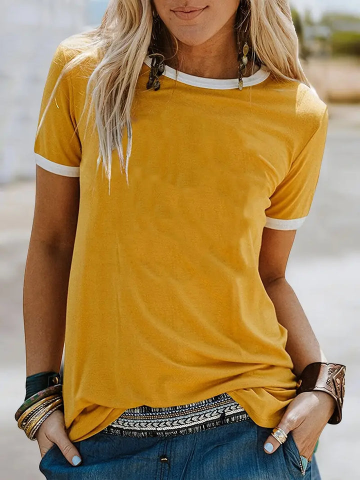 Kisara - Tricou Casual Cu Mâneci Scurte