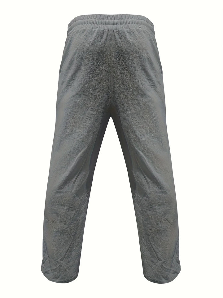 Beslan - Pantaloni Eleganți Cu Croi Drept Si Nasturi Aurii