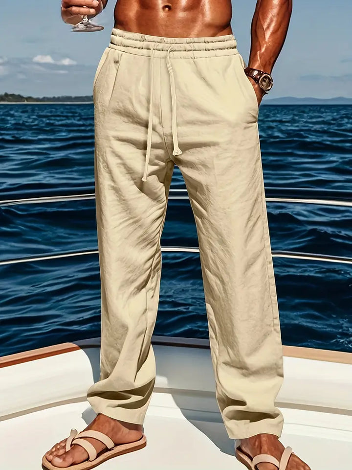 Babaev - Pantaloni Eleganți Din In