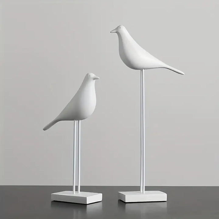 PerchForm - Sculpturi Decorative Minimaliste In Formă De Păsări Pe Suport
