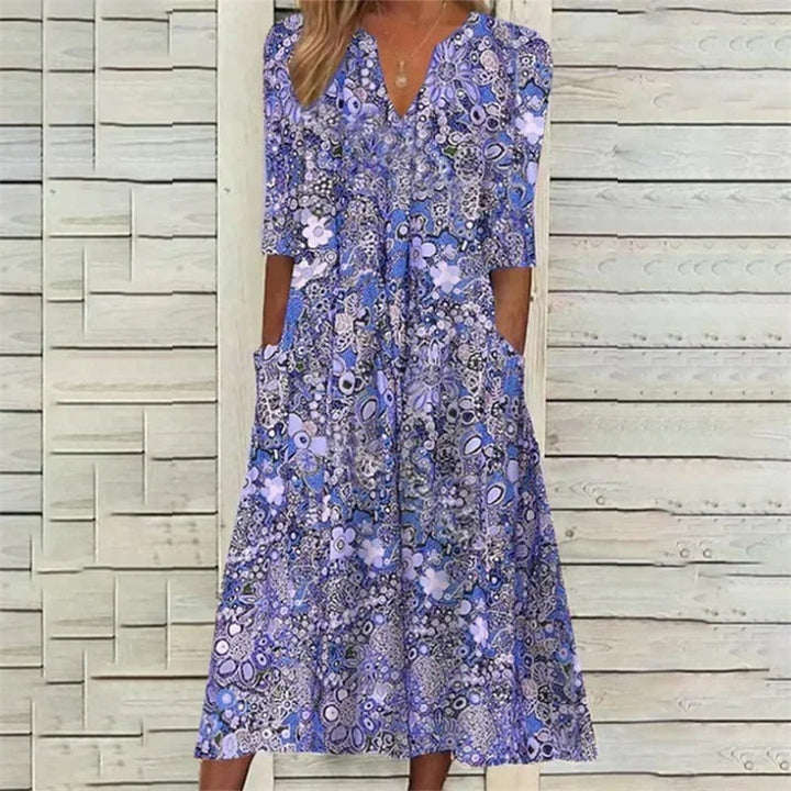Jannama - Rochie Elegantă de Vară cu Acoperire Pntru Burtă