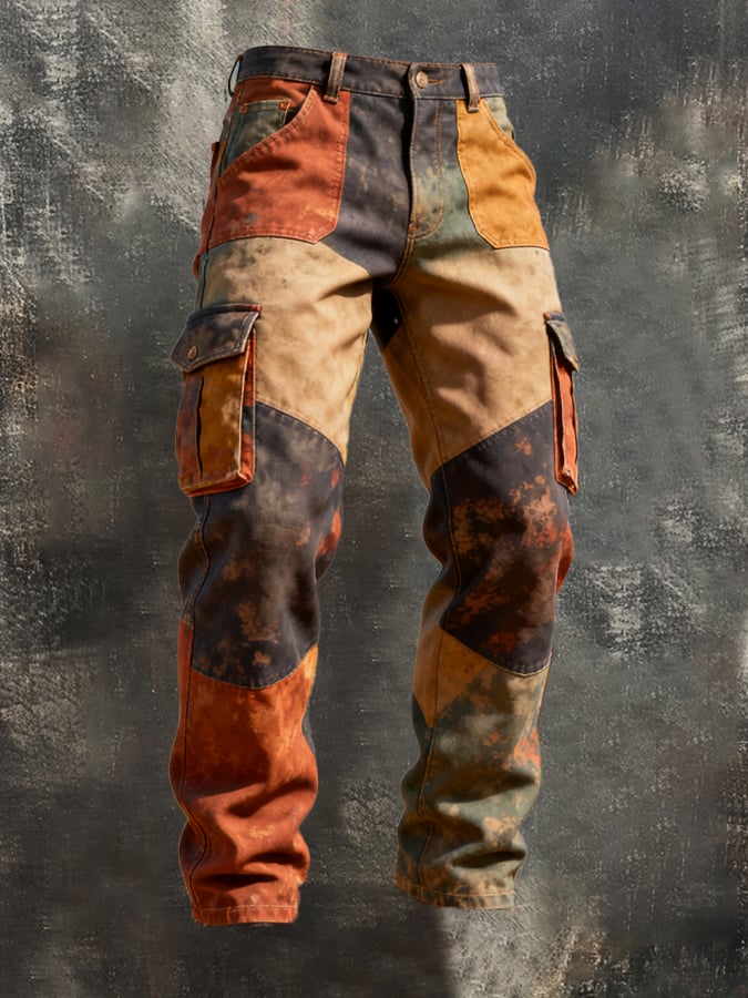 Santner - Pantaloni De Lucru Retro Cu Buzunare Colorate