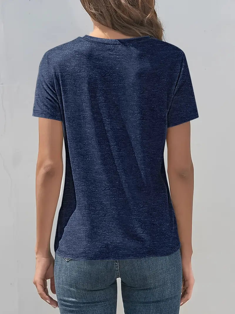 Vitaliya - Tricou Cu Mâneci Scurte Stil Cazual