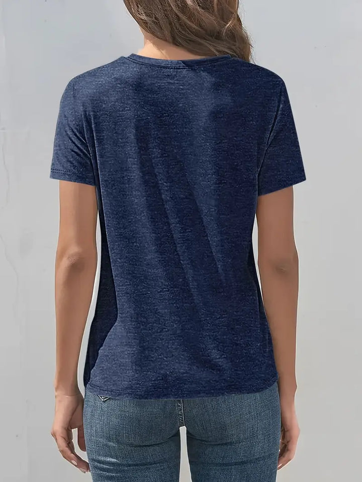Vitaliya - Tricou Cu Mâneci Scurte Stil Cazual